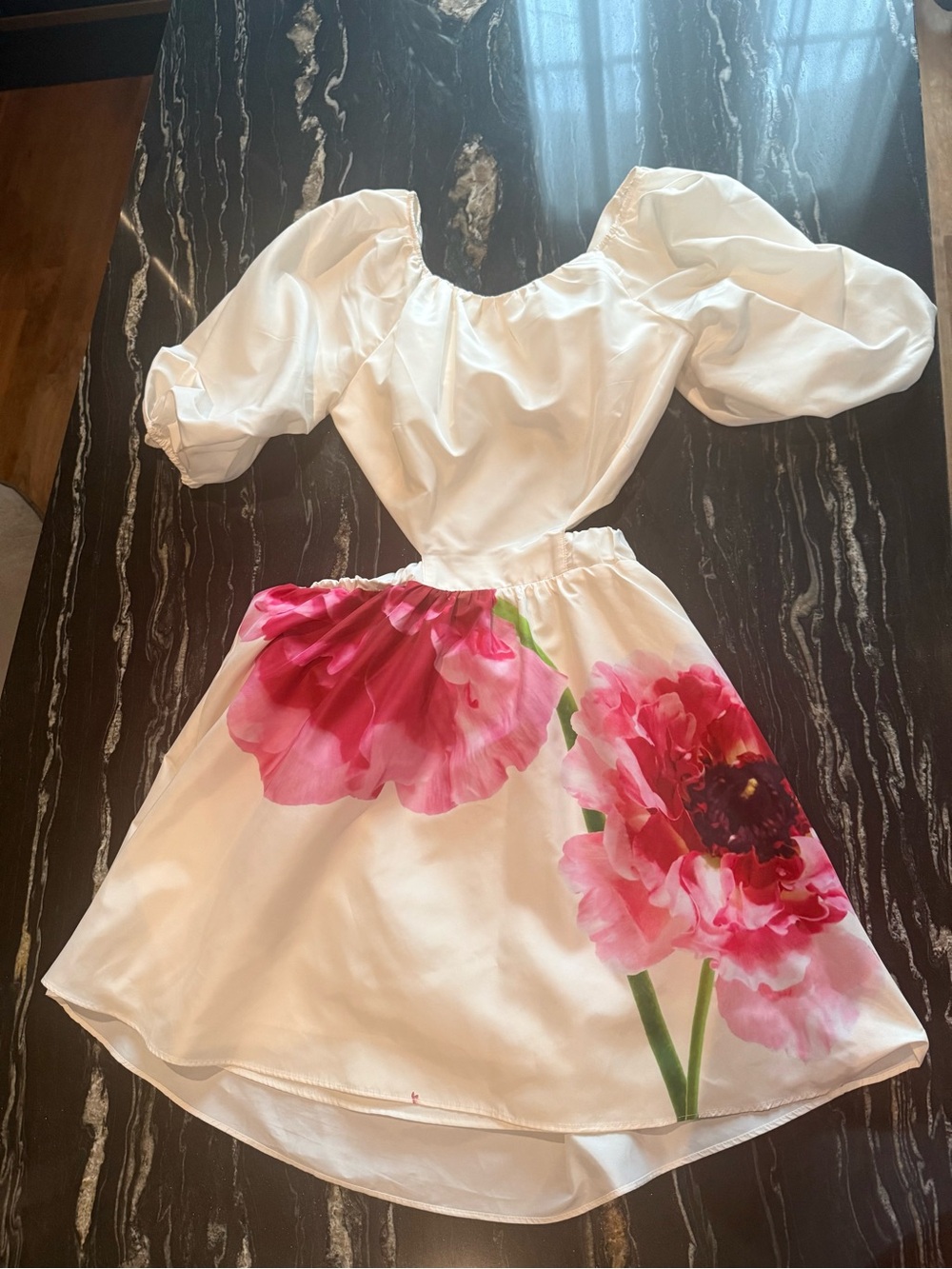 Express white floral dress